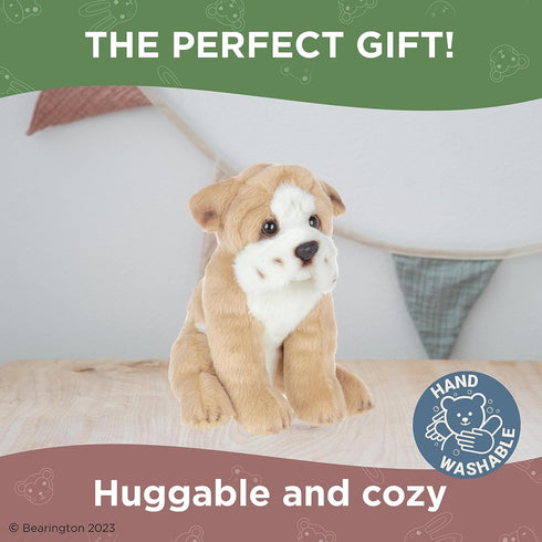 Bearington Lil' Tug The Bulldog Plush, 6.5 Inch Stuffed Bulldog...