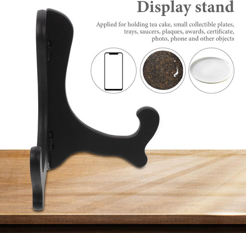 Garneck 4pcs Medal Display Stand Book Shelf Decor Picture Frame Holder Stand Tabletop Easel Dish Display Desktop Plate Holder Photo Easel Plastic ...