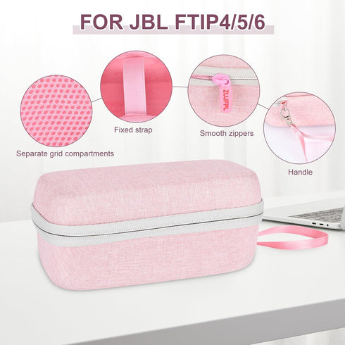EVA Hard Case for JBL Flip 6 Flip 5 Waterproof Portable Bluetooth Speaker, Fit for JBL Flip 4 Premium Travel Protective Carrying Storage Bag - Pin...
