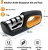 Premium-Ceramic-Knife-Sharpener - Versatile Kitchen Knife Sharpener Tool, Ideal for All Knives, Safe & Easy to Use...