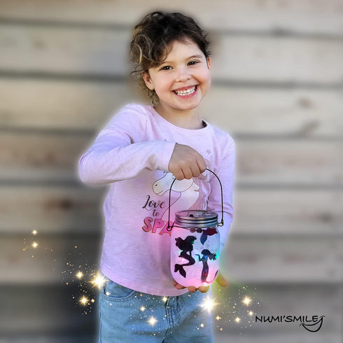 Mermaid Toy Lantern Night Light Craft Kit, Birthday Gifts for Kids, DIY Mermaids Arts and Crafts, Gift for Girls Ages 3 4 5 6 7 8-12 Years, Stem T...
