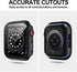 6 Pack Hard Case Compatible for Apple Watch Series 3 38mm with Built-in Tempered Glass Screen Protector,JZK Thin Bumper Full Coverage Bubble-Free ...