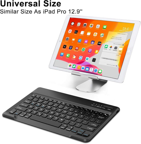 SENGBIRCH Bluetooth Keyboard for iPad Pro (13-inch, 12.9 inch), iPad Air 13-inch, Samsung Galaxy Tablet, Xiaomi, Wireless QWERTY Layout, USB-C Rec...