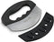 Checkered Chef Salad Chopper Tool with Cover, Mezzaluna Knife Stainless Steel Vegetable Rocker, Mincer, Cutter...