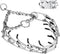 Prong Pinch Collar for Dogs, Adjustable Training Collar with Quick Release Buckle for Small Medium Large Dogs(Packed with Two Extra Links) (M/L(18...