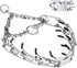 Prong Pinch Collar for Dogs, Adjustable Training Collar with Quick Release Buckle for Small Medium Large Dogs(Packed with Two Extra Links) (M/L(18...