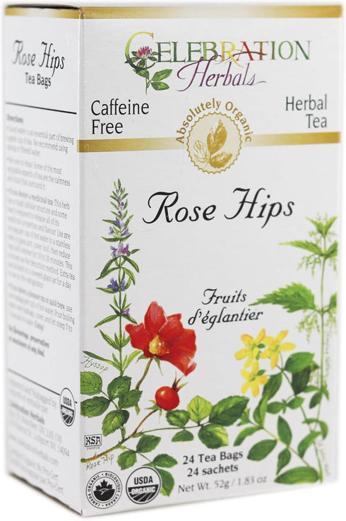 CELEBRATION HERBALS Rose HIPS Tea Organic 24 Bag, 0.02 Pound...
