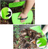 Leaf Scoop 1 Pair Leaf Hand Rakes Leaves Collector Plastic Garden Scoop for Picking Up Leaves,Grass Clippings and Garbage (Light Green)...