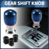 Shift Knob, 8cm Universal for Automatic and Manual Vehicle Gear Shifter Knob with 3 Adapter Titanium Alloy Burnt Blue, 1 Set...