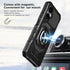TJS Compatible for Boost Mobile Celero 5G 2024 (3rd Version) Case, with Tempered Glass Screen Protector Metal Ring Magnetic Support Kickstand Heav...