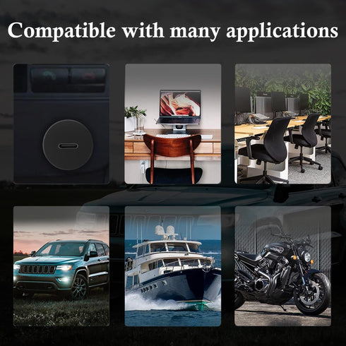 BATIGE Small USB 3.0 Male to Type C 3.0 Female Car Flush Mount Cable USB C 3.0 Panel Mount Extension Cable for Car Truck Boat Motorcycle Dashboard...