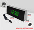 iTOMA Bedside Alarm Clock Radio with Bluetooth Speaker, Dimmable Jade Green LED Display, FM Radio with Sleep Timer, Dual Alarm with ON/OFF Push-bu...
