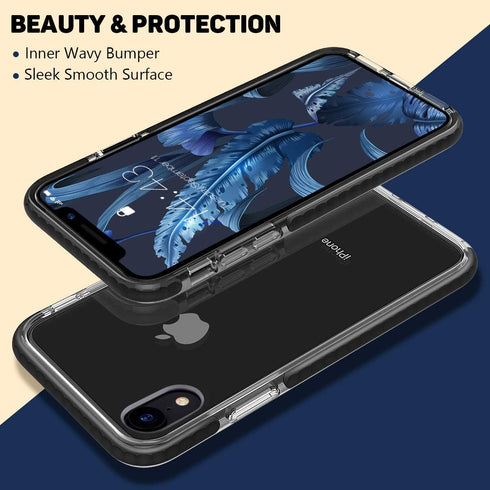 MATEPROX Compatible with iPhone XR Case Clear Thin Slim Anti-Yellow Anti-Slippery Anti-Scratches Cover Shockproof Bumper Case for iPhone XR 6.1''(...