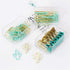 Gold Blue Binder Clips and Paper Clips Set (3-in-1 Boxed), for Office School Supplies Teachers Classroom Daily use...