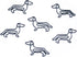 Dog Dachshund Shaped Paper Clips Great for Paper Clip Collectors or Dog and Pet Lovers (Style #2) (Black Refill Bag (No Tin))...