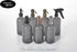 Gray Soap Dispenser with Black Pump and Non-Slip Coaster. Semi Translucent Smokey Grey 16oz Glass Bottle....