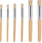 6 Pieces Stencil Brush, Natural Bristle Paint Brushes Nylon Hair Brush Bristle Art Brush Wooden Stencil Brushes for Acrylic Painting Oil Painting ...