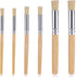 6 Pieces Stencil Brush, Natural Bristle Paint Brushes Nylon Hair Brush Bristle Art Brush Wooden Stencil Brushes for Acrylic Painting Oil Painting ...