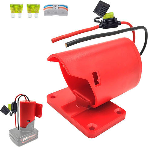 M12 Battery Adapter with Fuse,Battery Adapter for Milwaukee 12V,Power Wheel Adapter for Milwaukee M12 Dock Power Connector 12 Gauge Robotic,Not In...