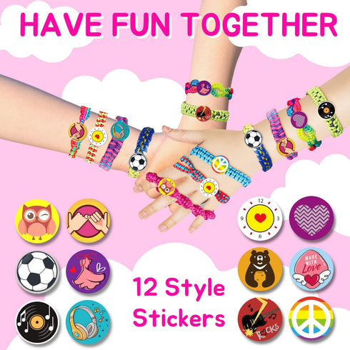 KIRADISE Charm Bracelet Making Kit Best Girls Gift Girls DIY My Friendship Loom String Bracelets Making Kit Bracelet Maker Bracelets Kits Jewelry ...