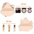 Pimoys 6 Pieces Powder Puff Face Triangle Makeup Sponge Soft Velour Puffs for Loose Powder Setting Powder Blender Foundation Sponge Beauty Makeup ...