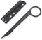Fixed Blade Knife, 440C Blade Stainless Steel Handle, Tactical EDC Knife with Kydex Sheath, Outdoor survival Knife for Hiking, Camping OS108 (Blac...