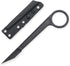 Fixed Blade Knife, 440C Blade Stainless Steel Handle, Tactical EDC Knife with Kydex Sheath, Outdoor survival Knife for Hiking, Camping OS108 (Blac...