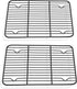 Cooling Rack Set of 2, P&P CHEF Non-stick Small Baking Racks for Cooking Grilling, 2 Pack 9.7” x 7.3” Drying Rack, Fit in Mini Toaster Oven, Stain...