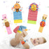 Wrist Rattle Foot Finder Sock for 0-36 Months Baby Boys and Girls, Newborn Baby Soft Hand & Feet Rattle 0-3 Years, Arm Leg Babies Development Toys...