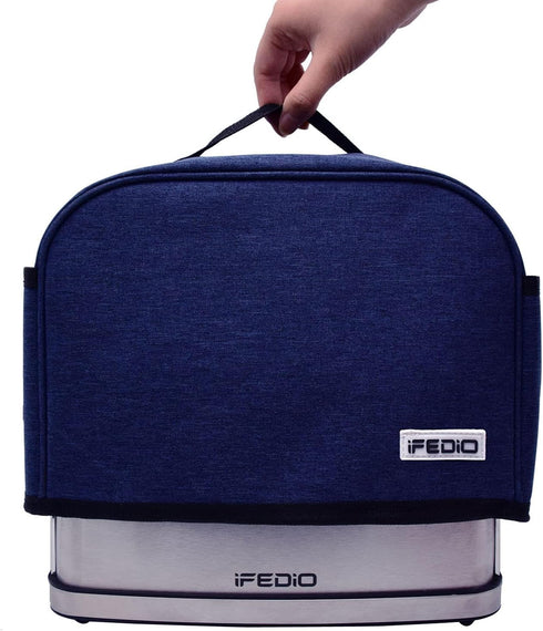 2 Slice Toaster Cover,Small Appliance Toaster Cover with Pockets for Kitchen,Washable and Dust Protection,Blue...