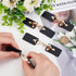 FINGERINSPIRE 4 Sets Leather Sew-On Toggle Buckles Black PU Leather Snap Toggle Sew On Duffle Jacket Buckle Metal Leather Clasp Fastener Replaceme...
