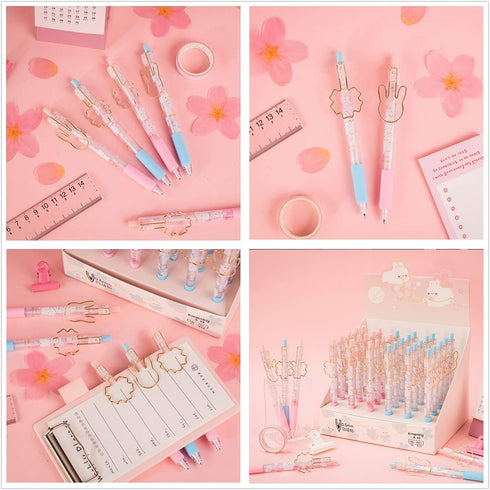 Rabbit Mechanical Pencil Set with Lead, 6 pcs 0.5mm Mechanical Pencils With 6 Pack HB Pencil Leads for Writing Draft, Drawing, Sketch, Architectur...
