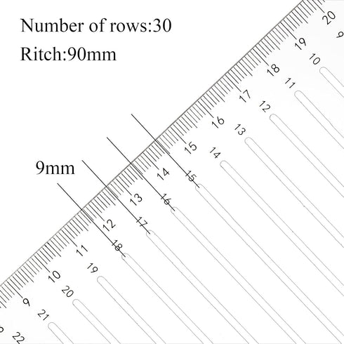 Suwimut 11 Pack Straight Line Stencil Template for Journaling and Envelope Addressing Guide Stencil Templates Set, 11 Inch Scale Spacing Line Draw...