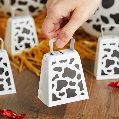 Okuna Outpost 6 Pack Cow Bells with Handle for Kids, Noise Makers for Farm, Sporting Events (4 Inches)...