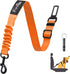 Dog Seat Belt for Car. Car Accessories for Dogs. Adjustable Strap, Strong Nylon Fabric, Bungee Buffer Design for Active Pets. (Orange - 1 pack)...
