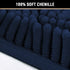 H.VERSAILTEX Navy Blue Bath Rug, Bath Mat Non Slip Bath Mats for Bathroom Floor, Bathroom Rug Extra Thick Chenille Rug 17" x 24" Absorbent Soft Sh...
