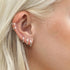 DEARMAY 5 Pairs Silver Huggie Hoop Earring Sets for Women, S925 Sterling Silver Post Small Cubic Zirconia Earrings Jewelry Hypoallergenic Trendy W...