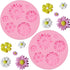 Flower Resin Mold 2 Pcs, Flower Chocolate Silicone Mold, Fondant Flower Molds for Cake Decoration Candy Cupcake Topper Cake Polymer Clay Crafts Ep...