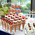 Cupcake Cones Baking Rack, 16-Cavity Stainless Steel Ice Cream Cone Stand Holder Foldable Cake Decorating Pastry Tray Waffle Cones Holder for Baki...