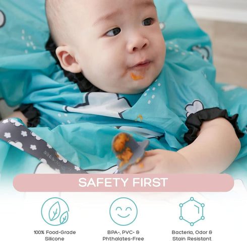 Grabease Baby Silicone Spoon Set for Baby-Led Weaning & First Stage Self-Feeding: Soft, Safe 100% Food-Grade Silicone; BPA-, PVC- Latex- & Phthala...