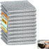10 Pcs Reusable Wire Dishwashing Rags - Non-Scratch Multipurpose Cleaning Pads for Wet and Dry, Double Layer Wire Mesh Dishcloths for Washing Dish...