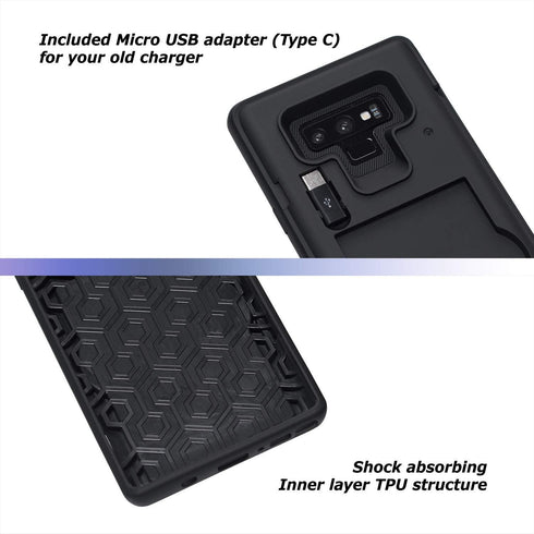 TORU CX PRO Case for Galaxy Note 9, with Card Holder | Slim Protective Cover with Hidden Credit Cards Wallet Flip Slot Compartment Kickstand | Inc...