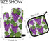 Potholders and Oven Mitts Purple Grape Vine and Leaves Non Slip Heat Resistant Oven Mitts and Pot Holders Sets for Kitchens for Baking Finger Hand...