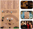 Baseball Dice Board Game Wood, Wooden Baseball Board Game with Dice Marbles for Kids Adults, Fun Double Battle Table Game...