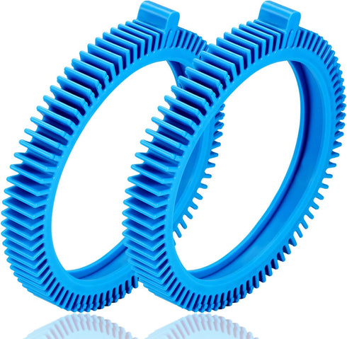 2 Pieces 896584000-143 Blue Front Tire Kit, Front Tires with Hump Replacement for Pool Cleaners 2X, 4X, Pressure - Concrete Pool...