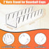 Hat Stand for Baseball Caps, 2 Pcs No Install Acrylic Hat Organizer for 14 Baseball Caps, Hat Racks for Baseball Caps Display and Organizer for Be...