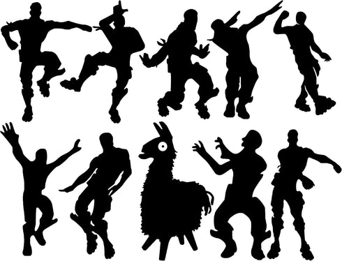 Video Game Wall Decal Wall Sticker Poster Floss Dancing Game Room Decor Peel & Stick Game Decal Baby Bedroom Home Decor Gaming Stickers (34.6" x 2...