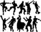 Video Game Wall Decal Wall Sticker Poster Floss Dancing Game Room Decor Peel & Stick Game Decal Baby Bedroom Home Decor Gaming Stickers (34.6" x 2...