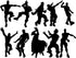 Video Game Wall Decal Wall Sticker Poster Floss Dancing Game Room Decor Peel & Stick Game Decal Baby Bedroom Home Decor Gaming Stickers (34.6" x 2...