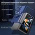Rugged Phone Case for Samsung Z Fold 4 Case with Ring Magnetic Fits Wireless Charger, 2 in 1 Soft TPU and Hard PC Cover Samsung Galaxy Z Fold 4 Ca...